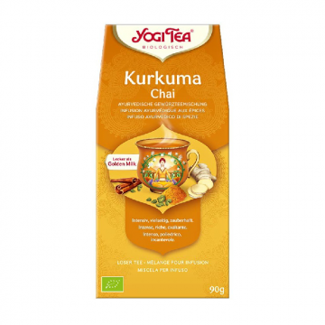Ceai bio curcuma Chai, 90g Yogi Tea Ceai bio curcuma Chai, 90g Yogi Tea