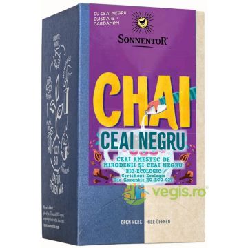 Ceai 'Chai' Negru si Amestec de Mirodenii Ecologic/Bio 18dz