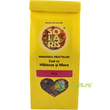 Ceai cu Hibiscus si Mere Paradisul Fructelor 90g