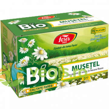 Ceai de Musetel Ecologic/Bio 20 plicuri