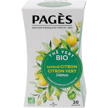 Ceai Verde cu Lamaie si Lime Ecologic/Bio 20dz