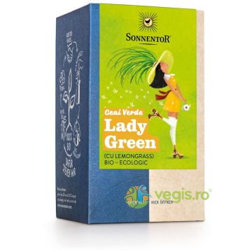 Ceai Verde cu Lemongrass Lady Green Ecologic/Bio 18dz