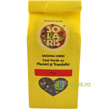 Ceai Verde cu Piersici si Trandafiri Gradina Iubirii 90g