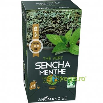 Ceai Verde Sencha cu Menta Ecologic/Bio 18dz