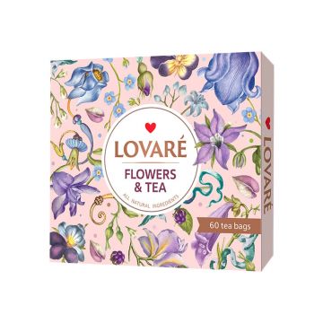 Colectie ceai Lovare Flowers & Tea asortat 60 plicuri 12 arome 102,5 g CEAI FLOWERS & TEA COLLECTION ASORTAT 60 PLICULETE 12 AROME