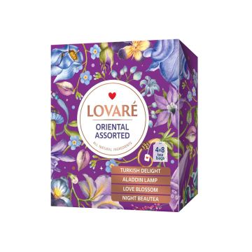 Colectie ceai Lovare Oriental asortat 32 plicuri 4 arome 64 g