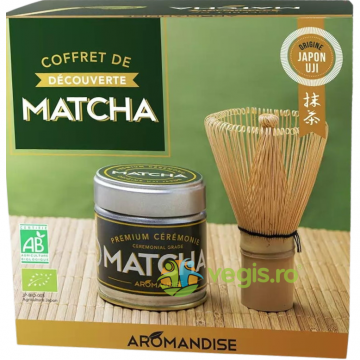 Set pentru Ceai Ceremonial Matcha Ecologic/Bio 30g