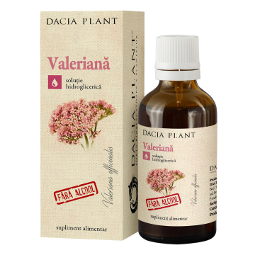 Tinctura de valeriana fara alcool, 50ml, Dacia Plant