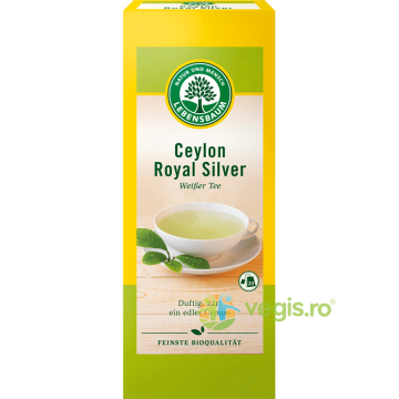 Ceai Alb Ceylon Royal Silver Ecologic/Bio 20 plicuri - 30g