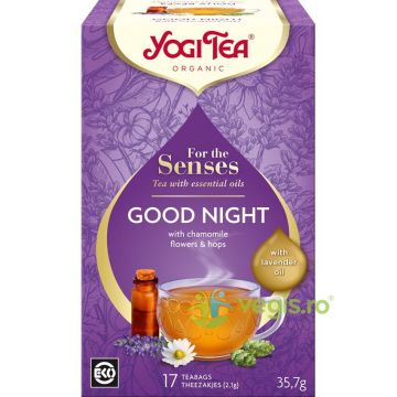 Ceai cu Ulei Esential Noapte Buna (Good Night) - For the Senses Ecologic/Bio 17dz