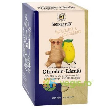 Ceai de Ghimbir cu Lamaie Ecologic/Bio 18dz