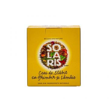 Ceai de Slăbit cu Ghimbir și Lămâie, 20 plicuri | Solaris