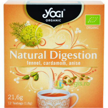 Ceai Digestie Naturala cu Fenicul si Cardamom Ecologic/Bio 12dz