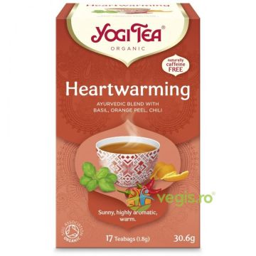 Ceai HeartWarming cu Busuioc, Coaja de Portocale si Chili Ecologic/Bio 17dz