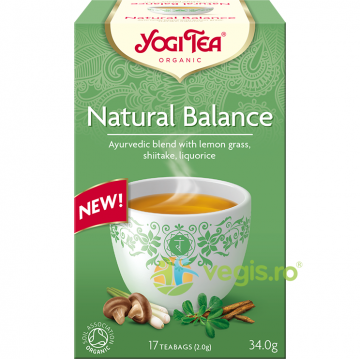Ceai Natural Balance cu Shiitake si Lemongrass Ecologic/Bio 17dz