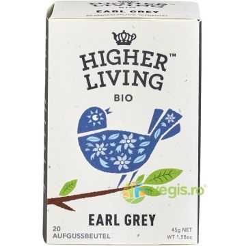 Ceai Negru Earl Grey Ecologic/Bio 20 plicuri