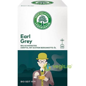 Ceai Negru Earl Grey Ecologic/Bio 20 plicuri