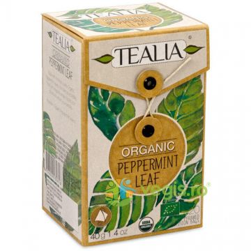 Ceai Organic Peppermint Ecologic/Bio 20 plicuri piramida Secom,