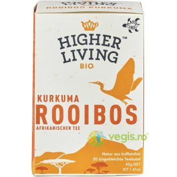Ceai Rooibos cu Turmeric Ecologic/Bio 20 plicuri