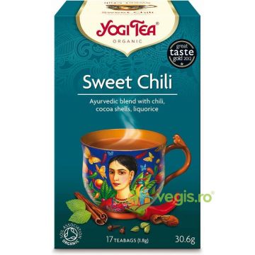 Ceai Sweet Chili cu Coaja de Cacao, Chili si Lemn Dulce Ecologic/Bio 17dz
