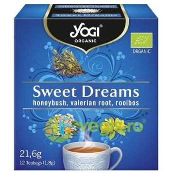 Ceai Sweet Dreams cu Rooibos, Valeriana si Miere Ecologic/Bio 12dz