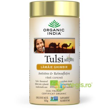 Ceai Tulsi cu Lamaie si Ghimbir Ecologic/Bio 100g