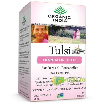 Ceai Tulsi Trandafir Dulce Ecologic/Bio 18dz