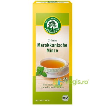 Ceai Verde cu Menta Marocana Ecologic/Bio 20 plicuri