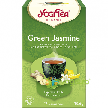 Ceai Verde Green Jasmine cu Iasomie si Ghimbir Ecologic/Bio 17dz - 30.6g