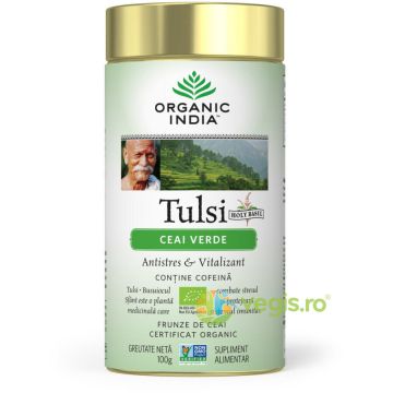 Ceai Verde Tulsi Ecologic/Bio 100g