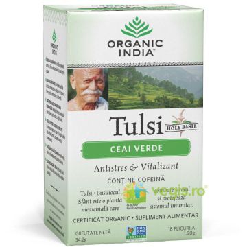 Ceai Verde Tulsi Ecologic/Bio 18pl