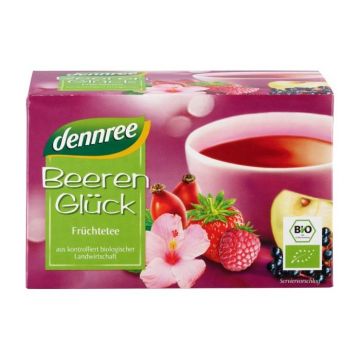 Ceai de fructe de padure 20 plicuri, 40g, Dennree