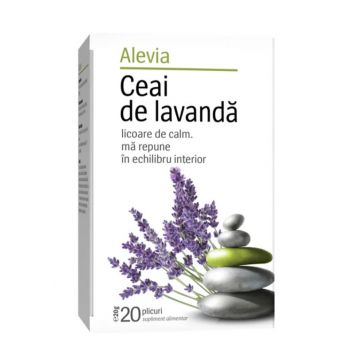 Ceai de lavanda, 20 plicuri, Alevia