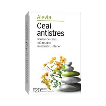 Ceai de plante antistres, 20 plicuri, Alevia