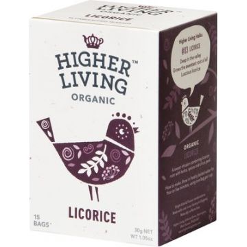 Ceai lemn dulce Bio, 15 plicuri, Higher Living