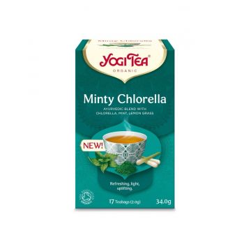 Ceai Menta si Chlorella, 17 plicuri, Yogi Tea