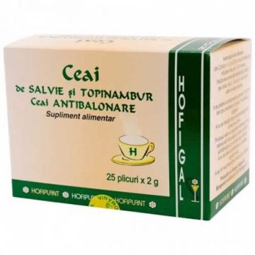 Ceai Salvie Si Topinambur Antibalonare 25dz Hofigal