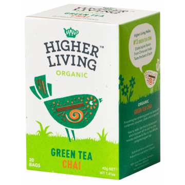 Ceai verde Chai Bio, 20 plicuri, Higher Living