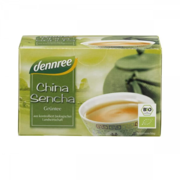 Ceai verde Sencha 20 plicuri, 30g, Dennree