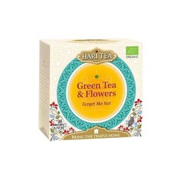 Ceai verde si flori bio Forget me not, 10 plicuri, Hari Tea