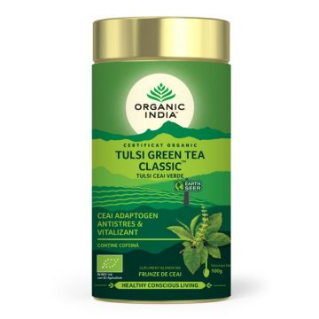Tulsi Ceai Verde, 100g, Organic India