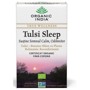 Tulsi Sleep Ceai, 18 plicuri, Organic India