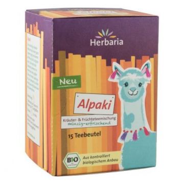 Ceai bio din plante si condimente Giraffina, 15 plicuri, Herbaria