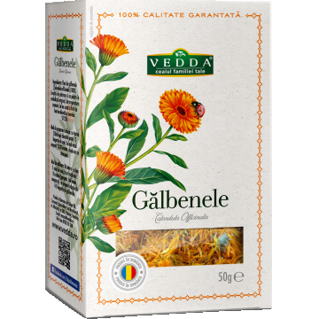 Ceai de galbenele la vrac, 50g, Vedda