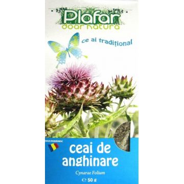 Ceai din frunze de anghinare, 50g, Plafar