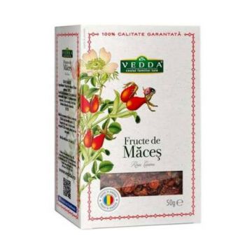 Ceai din pulpa de macese la vrac, 50g, Vedda