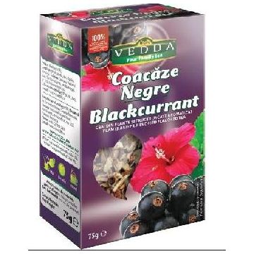 Ceai Fructe Coacaze Negre 75g Vedda Ceai Fructe Coacaze Negre 75g Vedda