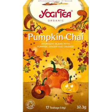 Ceai Gusturile Toamnei, dovleac Pumpkin Chai, eco-bio, 17pliculete - Yogi Tea