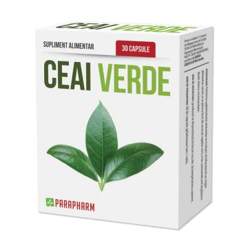 Ceai Verde, 30 cps, Parapharm