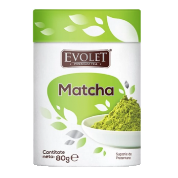 Ceai verde pentru infuzie vrac Matcha Evolet Premium Tea, 80g, Vedda